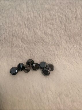 One 1 Carat Black Moissanite Loose Diamonds